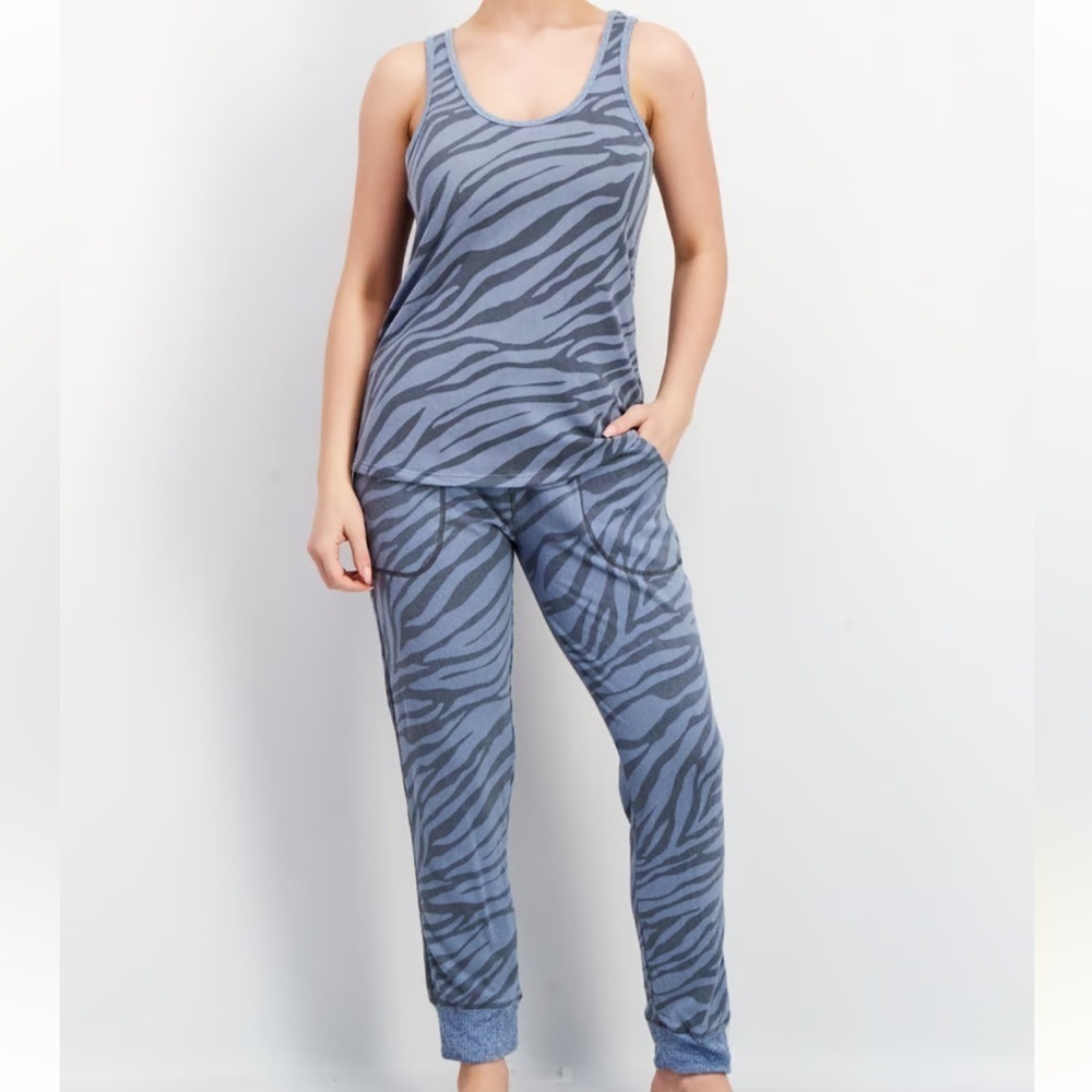 Karen Neuburger 3 Pieces Textured Pajama Set, Blue